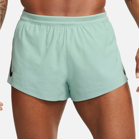 Nike Dri-FIT ADV AeroSwift 2in Race Running Shorts Green CJ7837-309 - Picture 6 of 6